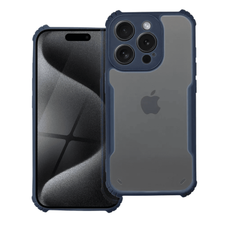 Defender prozirna maskica s plavim rubom za iPhone 15 Pro 251863