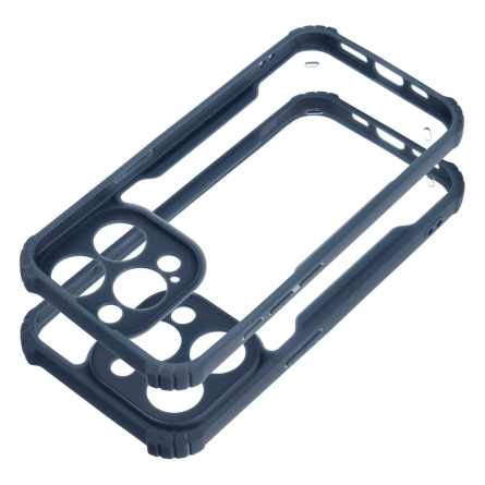 Defender prozirna maskica s plavim rubom za iPhone 15 Pro 251864