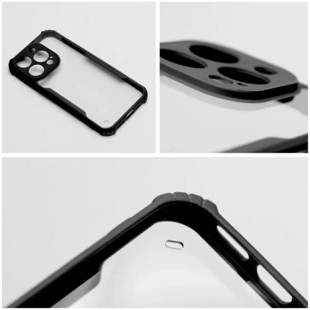 Defender prozirna maskica s crnim rubom za iPhone 16 Pro Max 251877