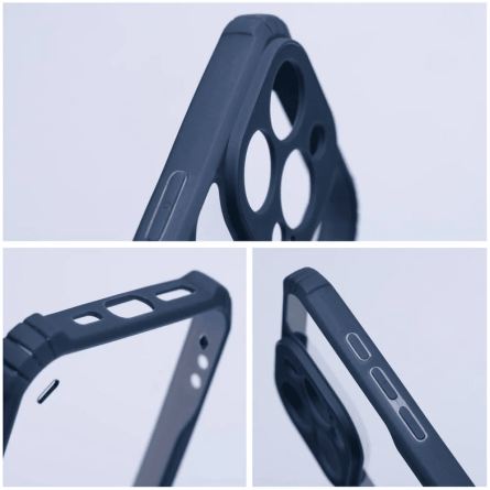 Defender prozirna maskica s plavim rubom za iPhone 15 Pro 251867