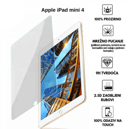 Apple iPad Mini 4 7.9 inča – Kaljeno Staklo / Staklena Folija 42507
