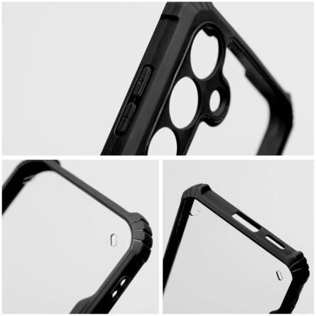 Defender prozirna maskica s crnim rubom za Samsung Galaxy A14 / A14 (5G) 251892