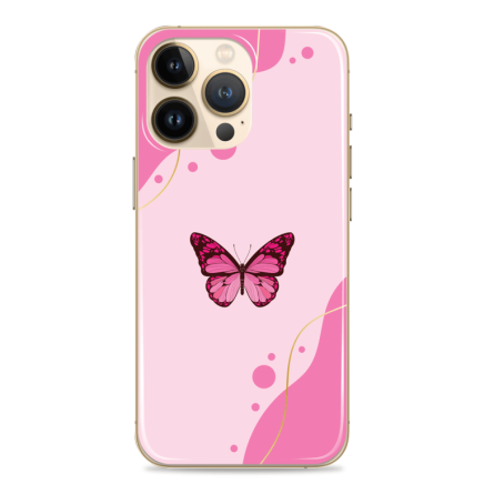 Silikonska maskica za mobitel - Pink Butterfly - babe11 240374