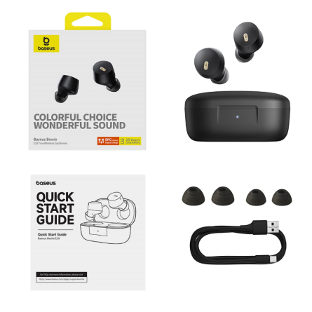 Baseus Bluetooth Slušalice TWS E18 - Crne 249223