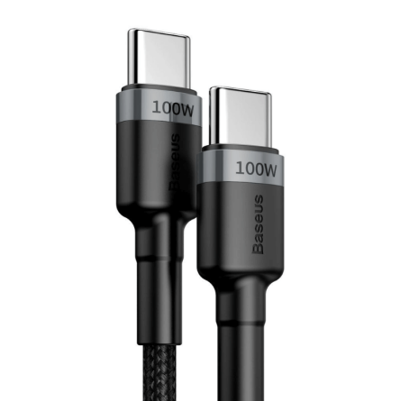 Baseus Type-C na Type-C data kabel PD QC 100W 5A 2M - Sivi 251496