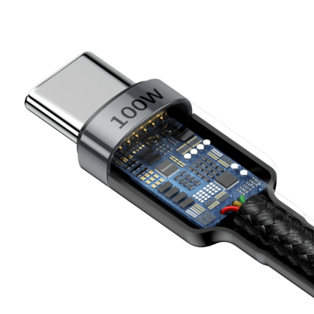 Baseus Type-C na Type-C data kabel PD QC 100W 5A 2M - Sivi 251497