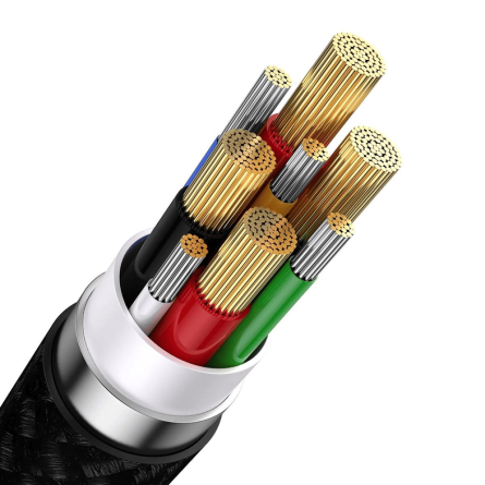 Baseus 3u1 USB kabel + Type C - Type-C + Lightning + MicroUSB - 120cm - 100W - 3.5 A 242932