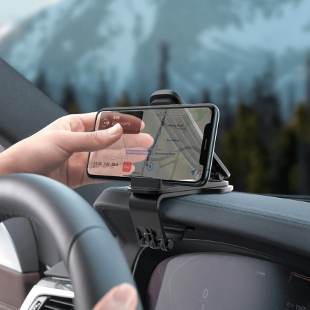 Baseus Big Mouth Pro držač za automobil s kopčom za ploču - Crni 241659