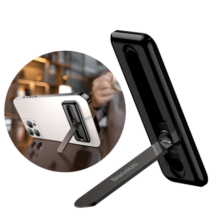 Baseus samoljepljivi sklopivi stalak za mobitel - crni 242834