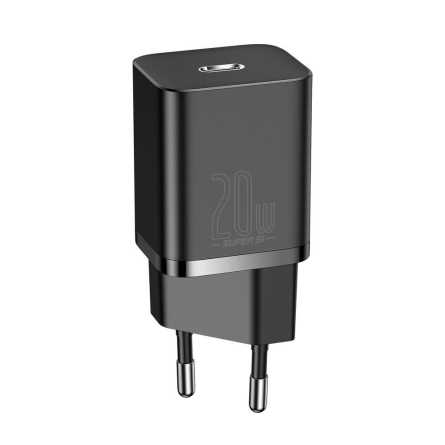 Baseus punjač USB-C / Lightning Super-si 20W  (1m) Zidni punjač - Crni 217273
