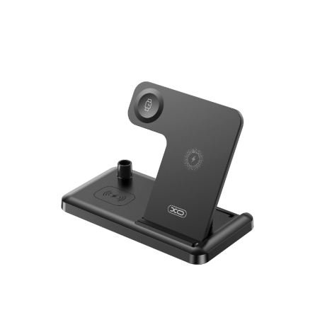 XO 4u1 Bežični Punjač - QC - 15W - Crni 236221