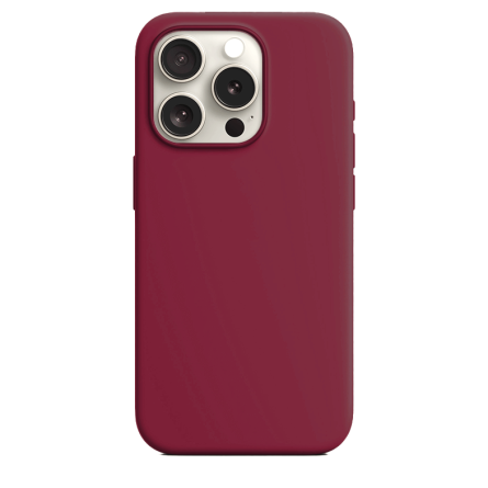 Silikonska Maskica za iPhone 15 Pro Max - Bordo 235346