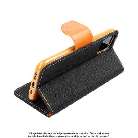 Canvas preklopna maskica za Samsung Galaxy A55 - Crna 245309