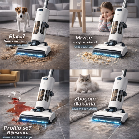 2u1 Smart Vision - bežični Wet & Dry ručni usisavač za pranje i suho čišćenje podova 261730