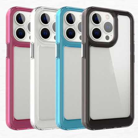Tvrda silikonska maskica s obojanim rubovima za iPhone SE 2020 / SE 2022 - Više boja 190061
