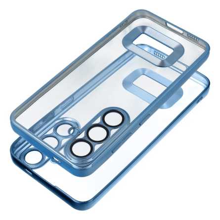 Kromirana prozirna maskica za Samsung Galaxy A55 - Plava 245804