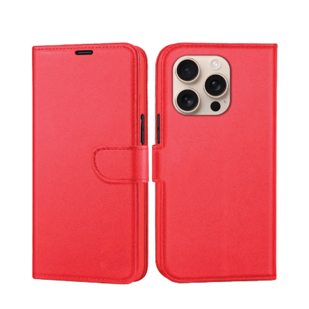 Preklopna maskica za iPhone 16 Pro - Crvena 239768