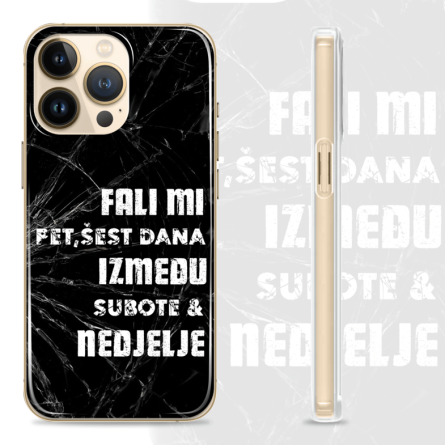 Silikonska Maskica za mobitel - ''Fali mi'' - CS11 237971