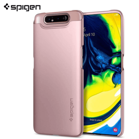 Spigen Thin Fit Maskica za  Galaxy A80 - Rose Gold 43475