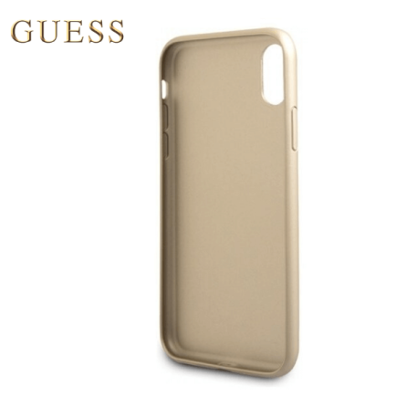Kožna GUESS Iridescent maskica za iPhone XS Max – Zlatna 44039