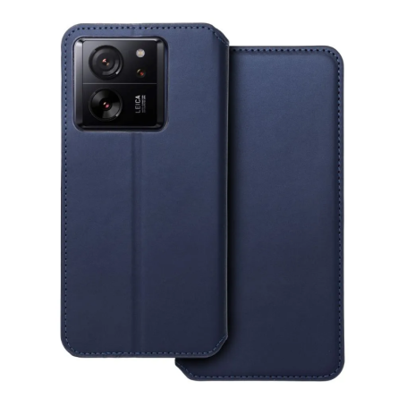 Dual pocket preklopna maskica za Xiaomi 13T / 13T Pro - Tamno Plava 252420