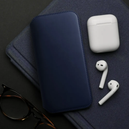 Dual pocket preklopna maskica za Xiaomi 13T / 13T Pro - Tamno Plava 252421