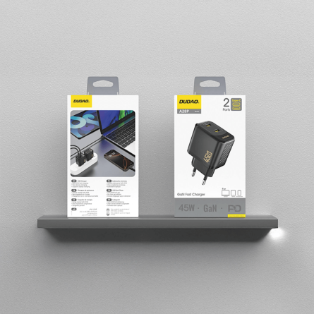 Dudao GaN zidni punjač - 2x Type C - 45W 260870