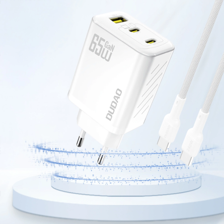 Dudao punjač GaN 2x Type-C + USB - 65W 255192