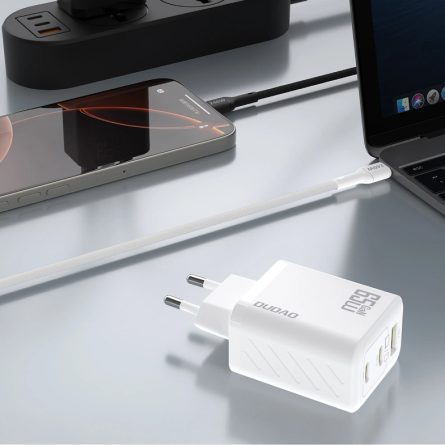 Dudao punjač GaN 2x Type-C + USB - 65W 255195