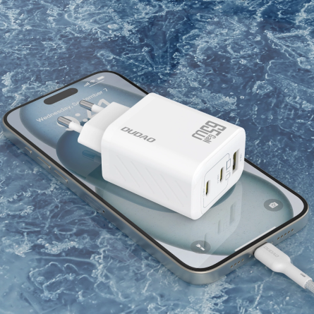 Dudao punjač GaN 2x Type-C + USB - 65W 255196