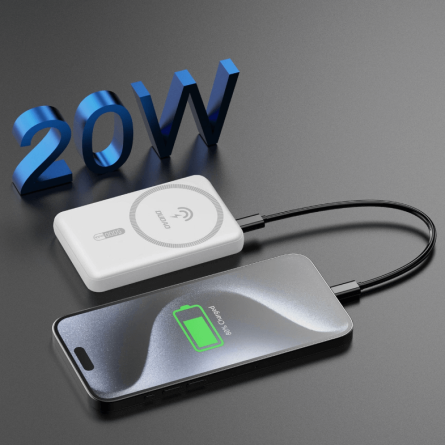Dudao K14S bežični Powerbank - 5000 mAh, 20W - bijeli 251430