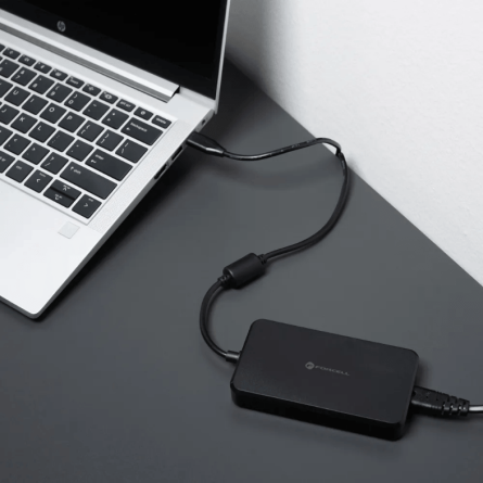 FORCELL F-ENERGY E856 univerzalni punjač za laptop 90W – Type-C + 6 nastavaka – crni 266772