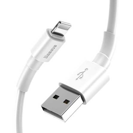 Baseus USB na Lightning 2.4A Punjački/Data kabel 1m - Bijeli 129742