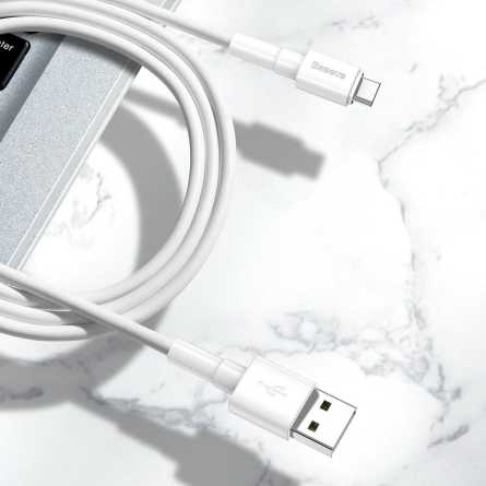 Baseus kabel - USB na Micro USB - 2.4A - 100cm - Bijeli 131883