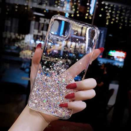 Glitter - Prozirna šljokičasta - Silikonska Maskica za Galaxy S22 Plus - Više boja 162714