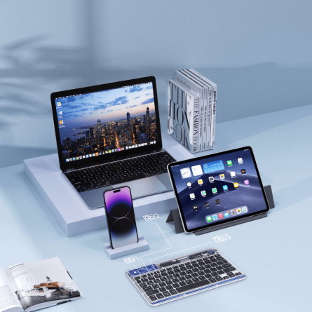 Dux Duxis wireless tipkovnica - Transparentna 266320