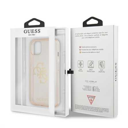 GUESS Glitter 4G Big Logo maskica za iPhone 13 Mini - Zlatna 190522