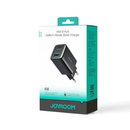Joyroom GaN zidni punjač - Type C + USB + Lightning - 45W 266365