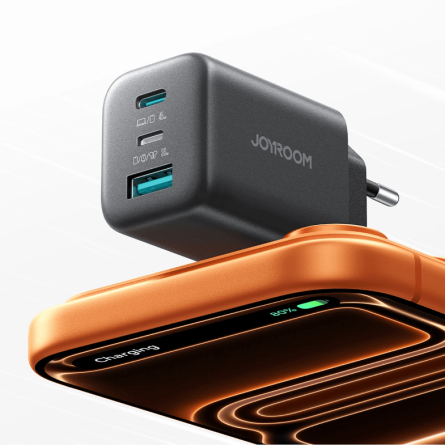 Joyroom GaN zidni punjač - Type C + USB + Lightning - 45W 266366