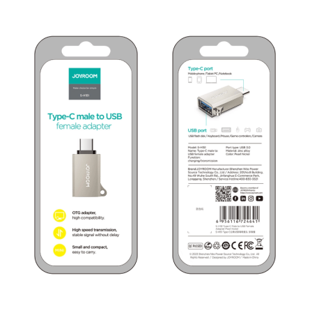 Joyroom adapter USB na Type-C 266375