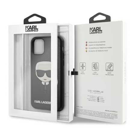 Karl Lagerfeld Ikonik Karl Maskica za iPhone 11 Pro Max – Crna 135611