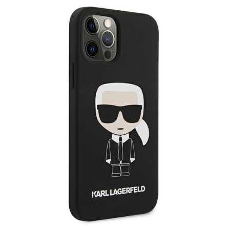 Karl Lagerfeld Silicone Iconic maskica za iPhone 12 Pro – Crna 135793