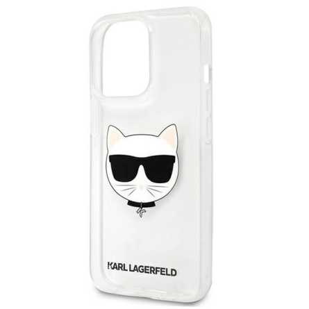 Karl Lagerfeld Choupette Head Transparent maskica za iPhone 13 Pro 150529