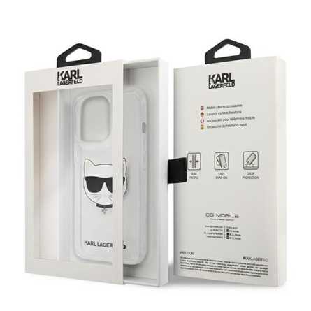 Karl Lagerfeld Choupette Head Transparent maskica za iPhone 13 Pro 150531