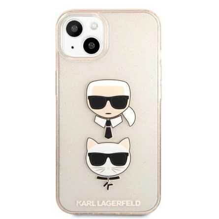 Karl Lagerfeld Glitter Karl&Choupette maskica za iPhone 13 Mini – Zlatna 190542