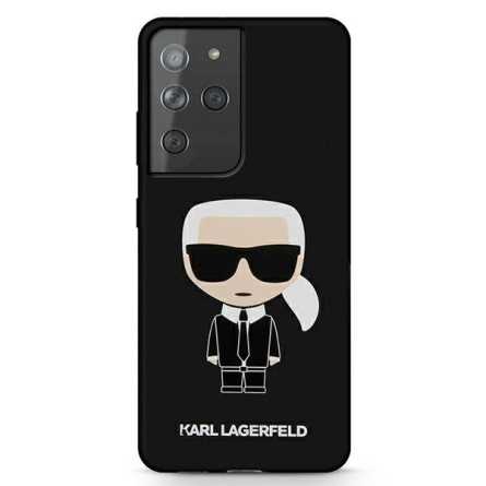 Karl Lagerfeld Silicone Iconic maskica za Galaxy S21 Ultra – Crna 135763