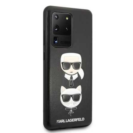 Karl Lagerfeld Hard Karl & Choupette maskica za Galaxy S20 Ultra – Crna 108545