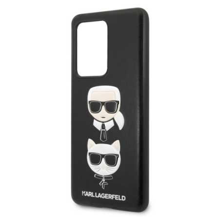 Karl Lagerfeld Hard Karl & Choupette maskica za Galaxy S20 Ultra – Crna 108546