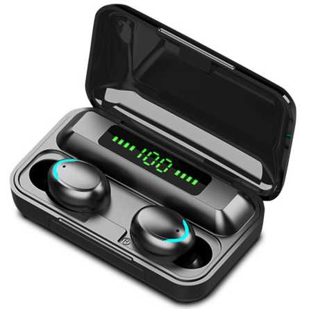 TWS F9 Bluetooth 5.0 Earbuds Slušalice - crne 150617