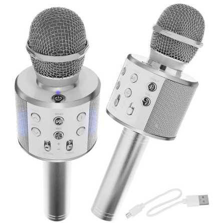 Karaoke Bluetooth Mikrofon sa Zvučnikom - Rose gold 131323